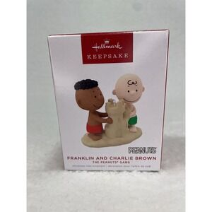 Hallmark Keepsake 2022 Franklin and Charlie Brown The Peanuts Gang Ornament